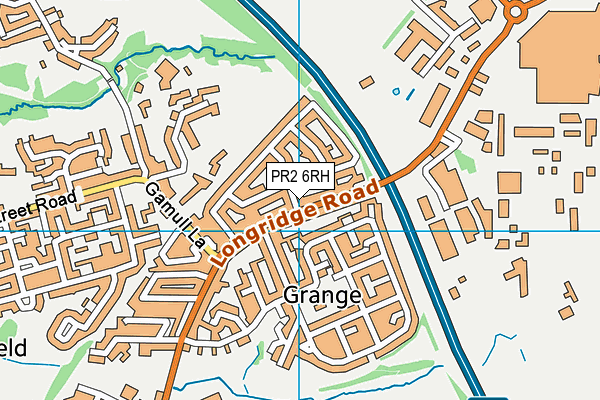 PR2 6RH map - OS VectorMap District (Ordnance Survey)