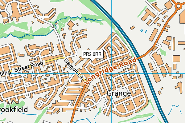 PR2 6RR map - OS VectorMap District (Ordnance Survey)