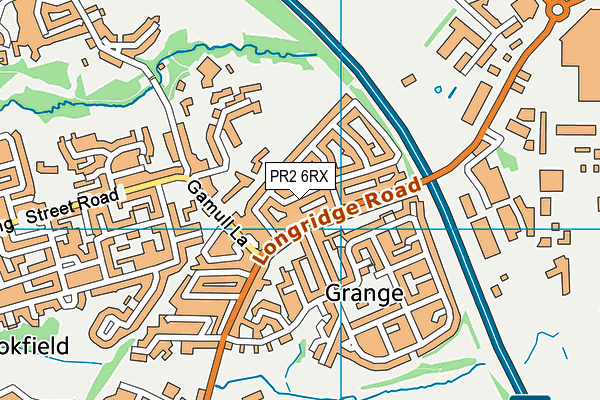 PR2 6RX map - OS VectorMap District (Ordnance Survey)