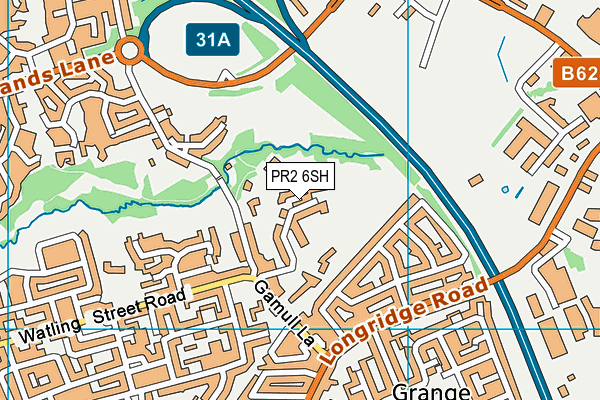 PR2 6SH map - OS VectorMap District (Ordnance Survey)