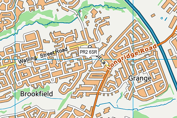 PR2 6SR map - OS VectorMap District (Ordnance Survey)