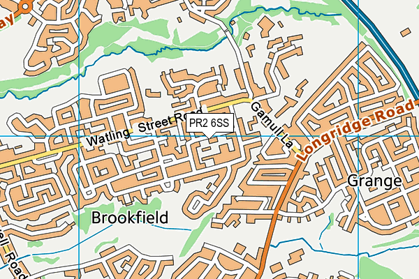 PR2 6SS map - OS VectorMap District (Ordnance Survey)
