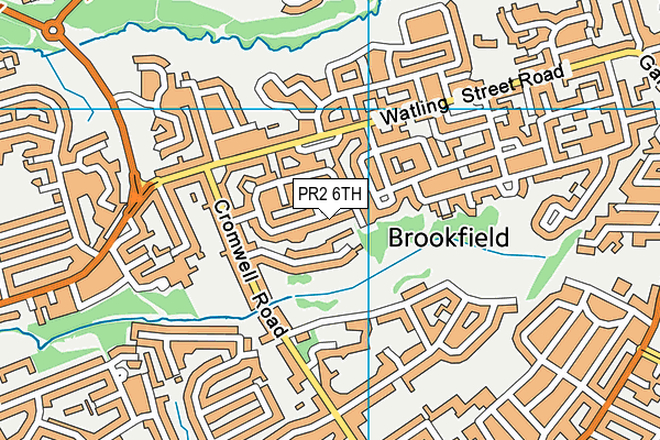 PR2 6TH map - OS VectorMap District (Ordnance Survey)