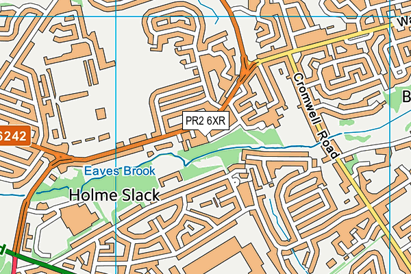 PR2 6XR map - OS VectorMap District (Ordnance Survey)