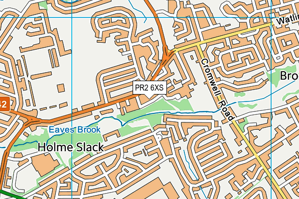 PR2 6XS map - OS VectorMap District (Ordnance Survey)