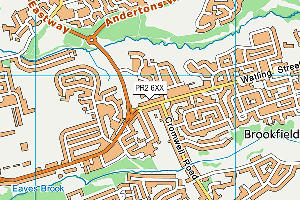 PR2 6XX map - OS VectorMap District (Ordnance Survey)