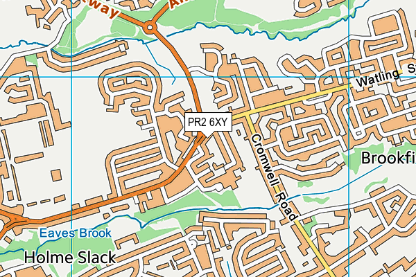 PR2 6XY map - OS VectorMap District (Ordnance Survey)