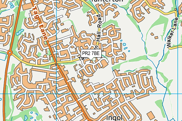 PR2 7BE map - OS VectorMap District (Ordnance Survey)