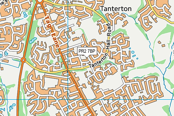 PR2 7BP map - OS VectorMap District (Ordnance Survey)