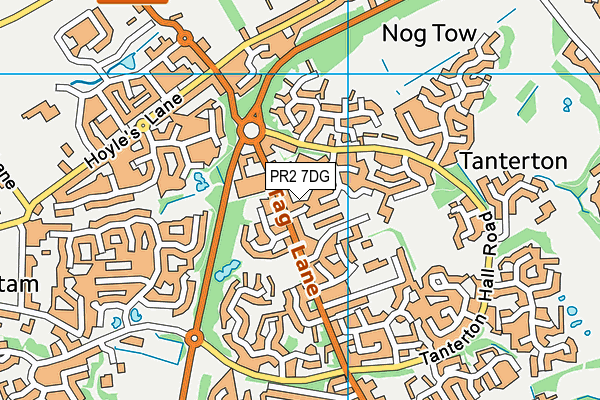 PR2 7DG map - OS VectorMap District (Ordnance Survey)