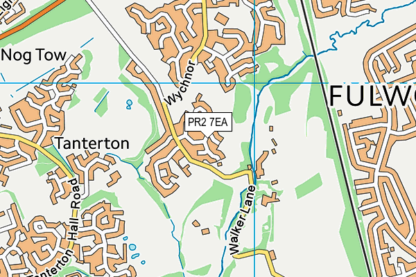 PR2 7EA map - OS VectorMap District (Ordnance Survey)