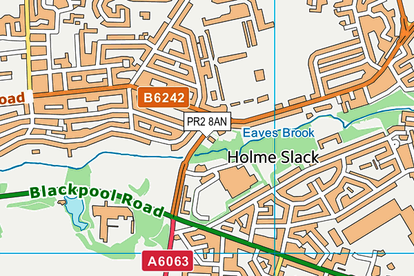 PR2 8AN map - OS VectorMap District (Ordnance Survey)