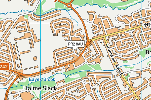 PR2 8AU map - OS VectorMap District (Ordnance Survey)