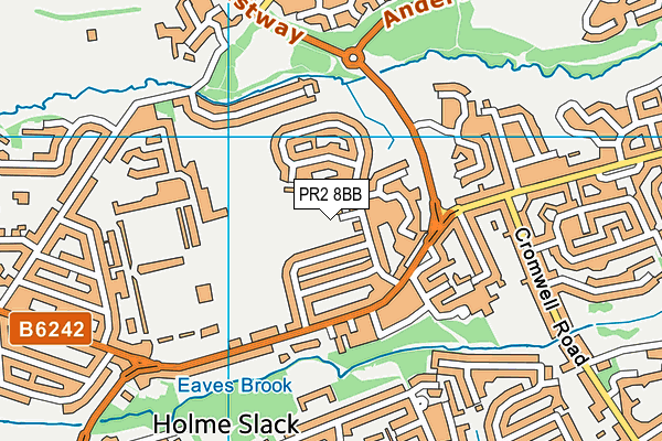 PR2 8BB map - OS VectorMap District (Ordnance Survey)