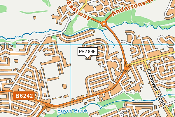 PR2 8BE map - OS VectorMap District (Ordnance Survey)