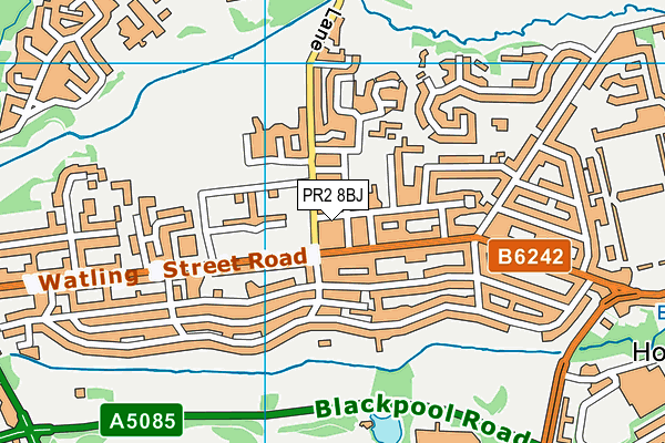PR2 8BJ map - OS VectorMap District (Ordnance Survey)