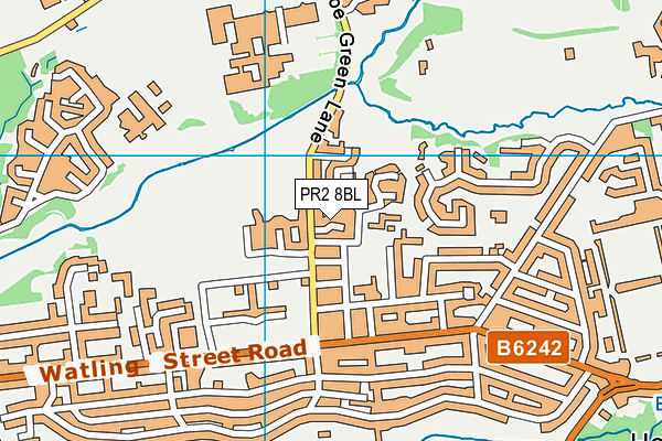 PR2 8BL map - OS VectorMap District (Ordnance Survey)
