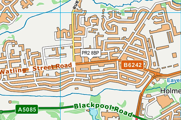 PR2 8BP map - OS VectorMap District (Ordnance Survey)