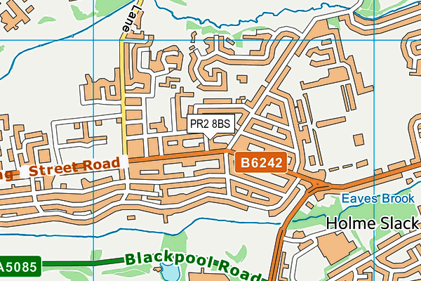 PR2 8BS map - OS VectorMap District (Ordnance Survey)