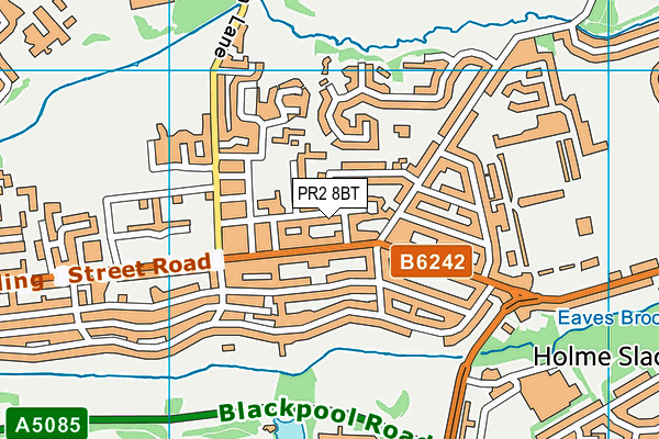 PR2 8BT map - OS VectorMap District (Ordnance Survey)