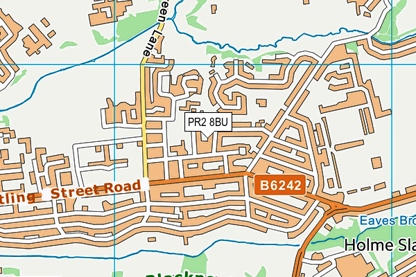 PR2 8BU map - OS VectorMap District (Ordnance Survey)