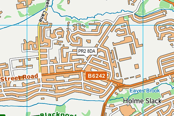 PR2 8DA map - OS VectorMap District (Ordnance Survey)
