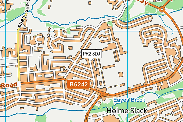 PR2 8DJ map - OS VectorMap District (Ordnance Survey)