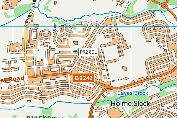 PR2 8DL map - OS VectorMap District (Ordnance Survey)