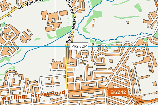 PR2 8DP map - OS VectorMap District (Ordnance Survey)