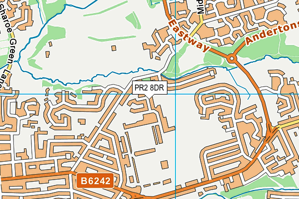PR2 8DR map - OS VectorMap District (Ordnance Survey)