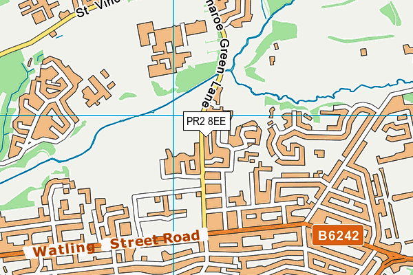 PR2 8EE map - OS VectorMap District (Ordnance Survey)