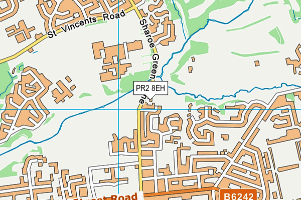 PR2 8EH map - OS VectorMap District (Ordnance Survey)