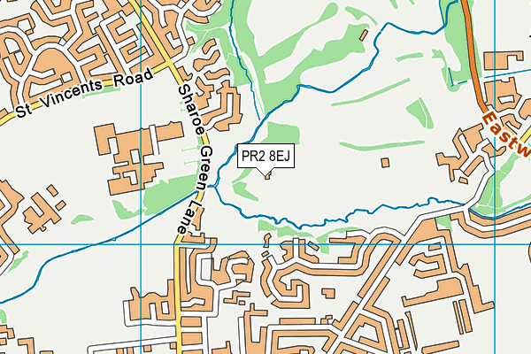 PR2 8EJ map - OS VectorMap District (Ordnance Survey)