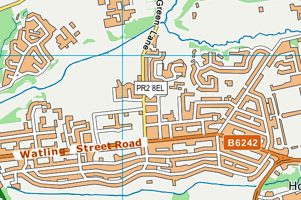 PR2 8EL map - OS VectorMap District (Ordnance Survey)