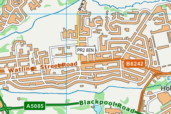 PR2 8EN map - OS VectorMap District (Ordnance Survey)
