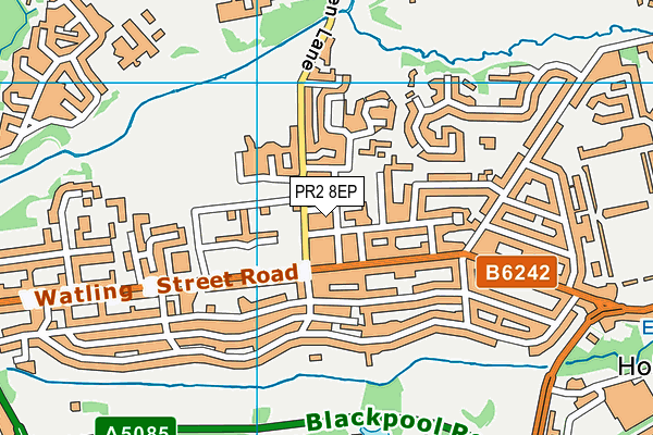 PR2 8EP map - OS VectorMap District (Ordnance Survey)