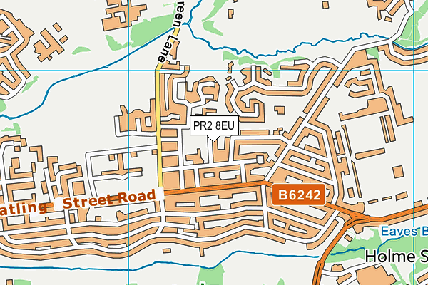 PR2 8EU map - OS VectorMap District (Ordnance Survey)