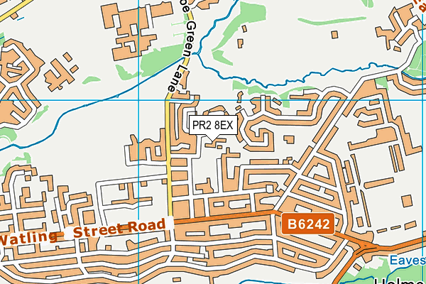 PR2 8EX map - OS VectorMap District (Ordnance Survey)