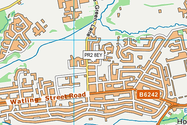 PR2 8EY map - OS VectorMap District (Ordnance Survey)