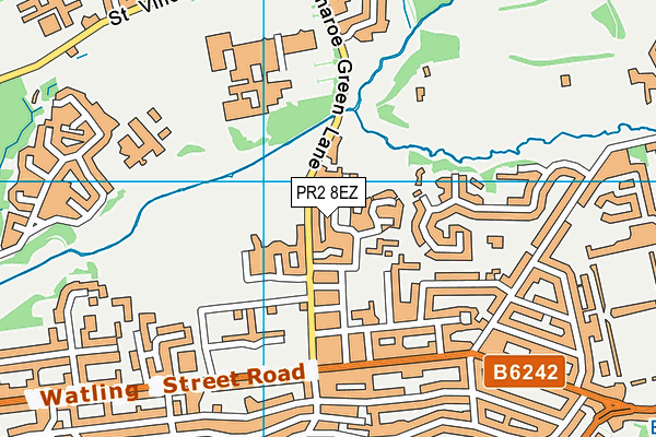 PR2 8EZ map - OS VectorMap District (Ordnance Survey)