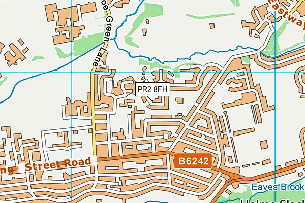 PR2 8FH map - OS VectorMap District (Ordnance Survey)