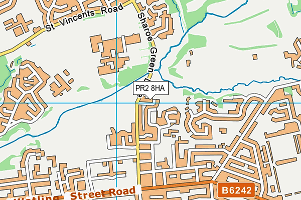 PR2 8HA map - OS VectorMap District (Ordnance Survey)