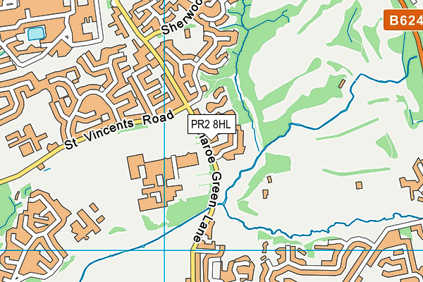 PR2 8HL map - OS VectorMap District (Ordnance Survey)