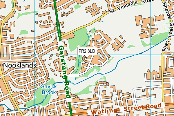 PR2 8LD map - OS VectorMap District (Ordnance Survey)