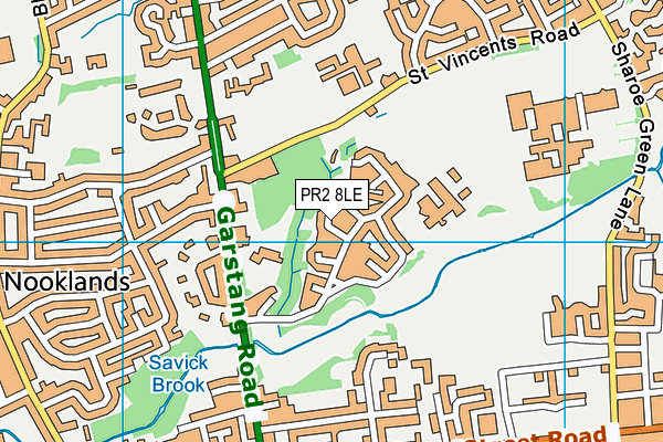 PR2 8LE map - OS VectorMap District (Ordnance Survey)