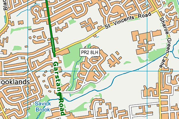PR2 8LH map - OS VectorMap District (Ordnance Survey)