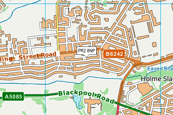 PR2 8NP map - OS VectorMap District (Ordnance Survey)