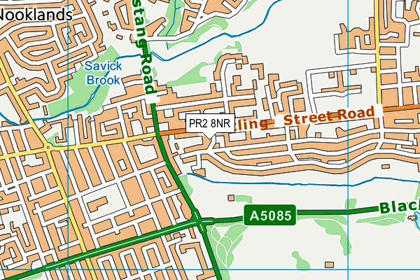 PR2 8NR map - OS VectorMap District (Ordnance Survey)