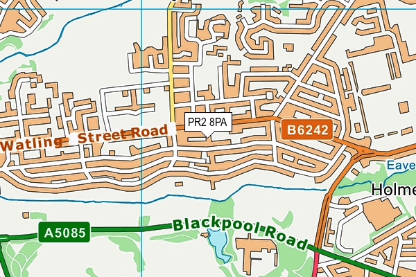 PR2 8PA map - OS VectorMap District (Ordnance Survey)