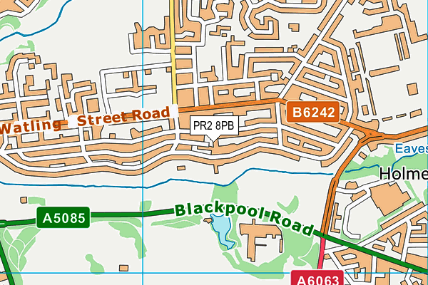 PR2 8PB map - OS VectorMap District (Ordnance Survey)